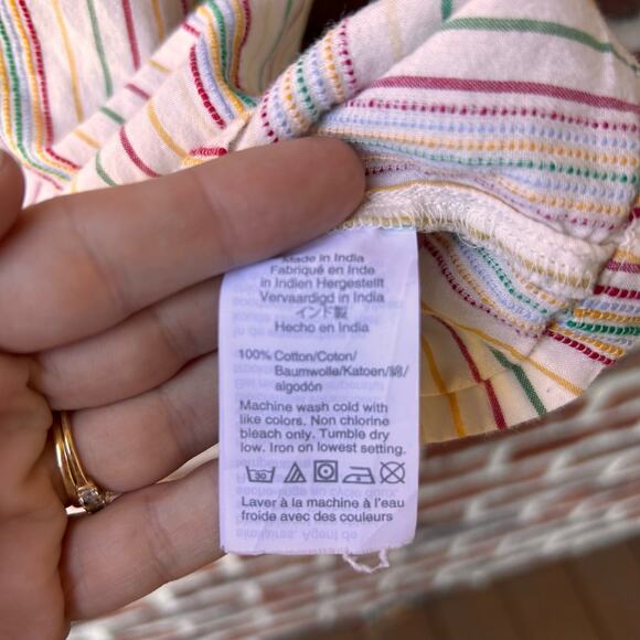 Madewell Stripe Cotton Tank Size Small - Picture 8 of 8